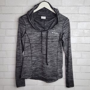 Columbia Gray Space Dye Long Sleeve Hooded Pullover